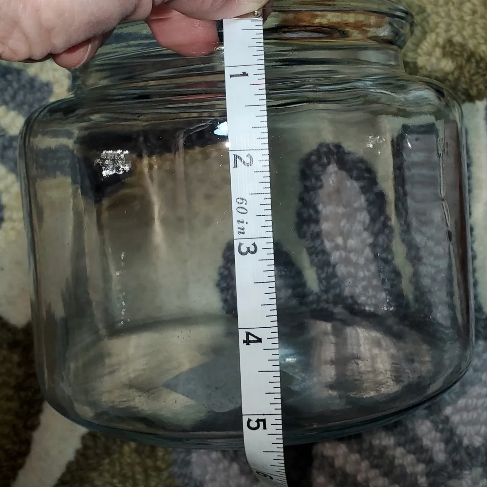 Glass Storage Jar with Acacia Wood Lid
